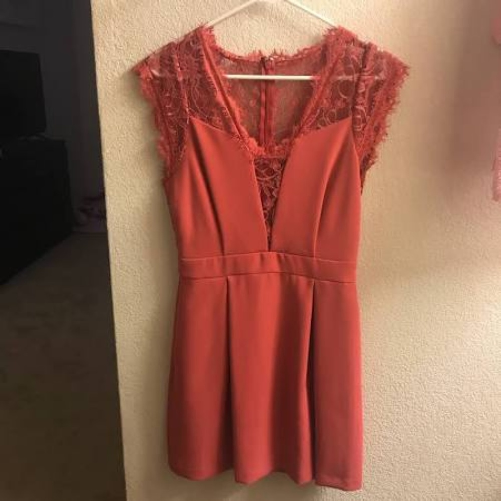 BCBG Lace Detail Dress